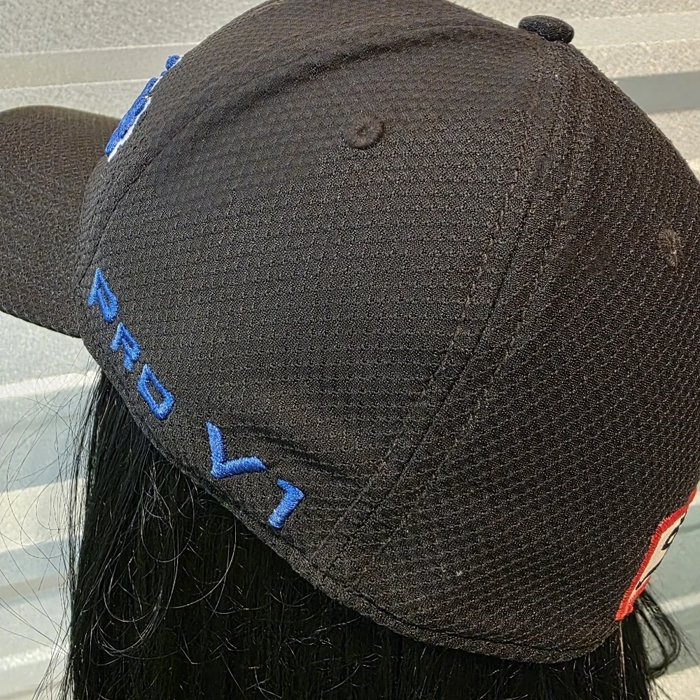 Titleist Black Cap with Blue Embroidery